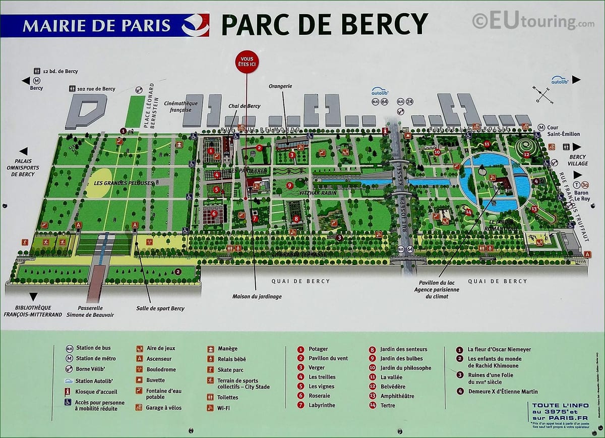 Mapa Bercy Paryż 
