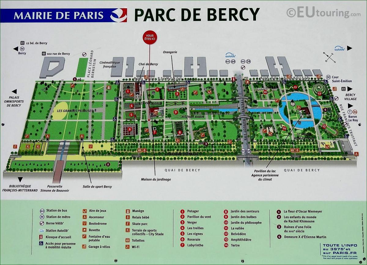 Mapa Bercy Paryż 