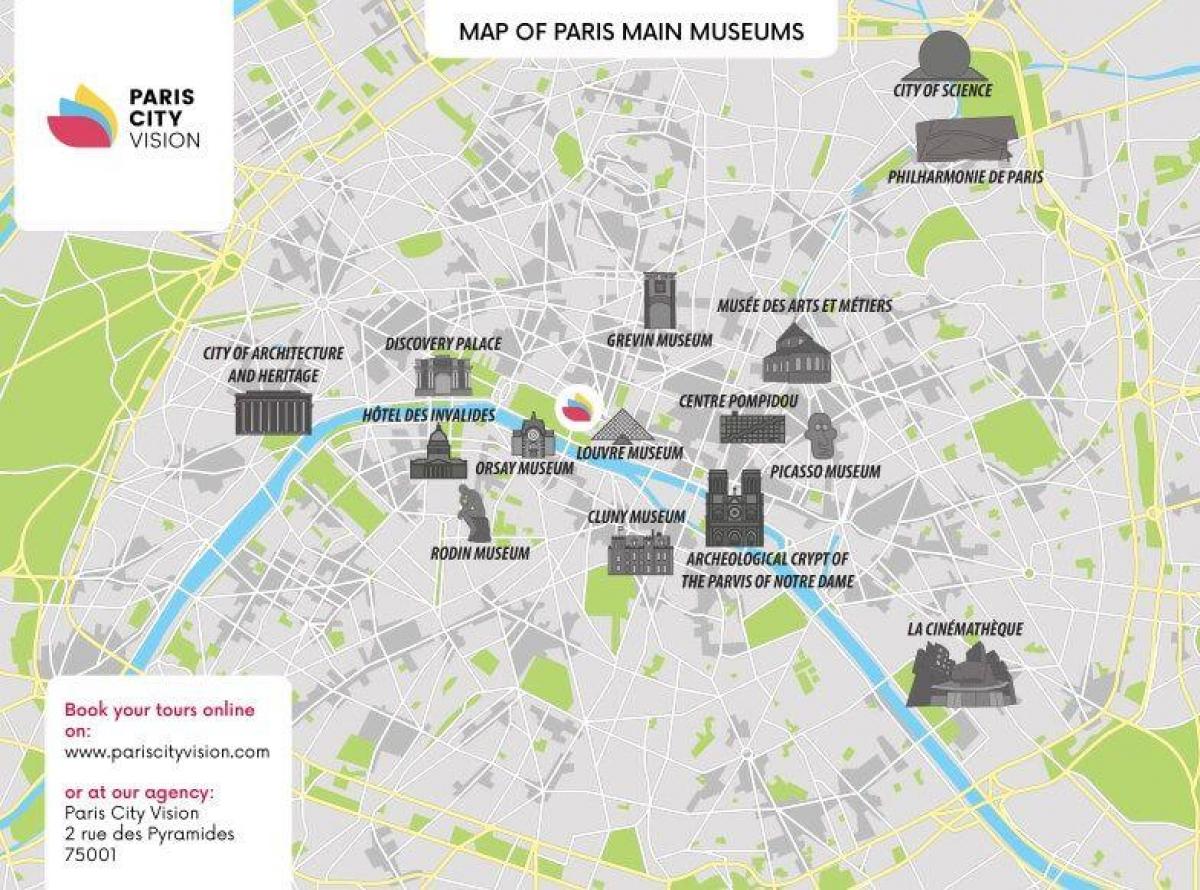 Mapę Paryża Paryż 