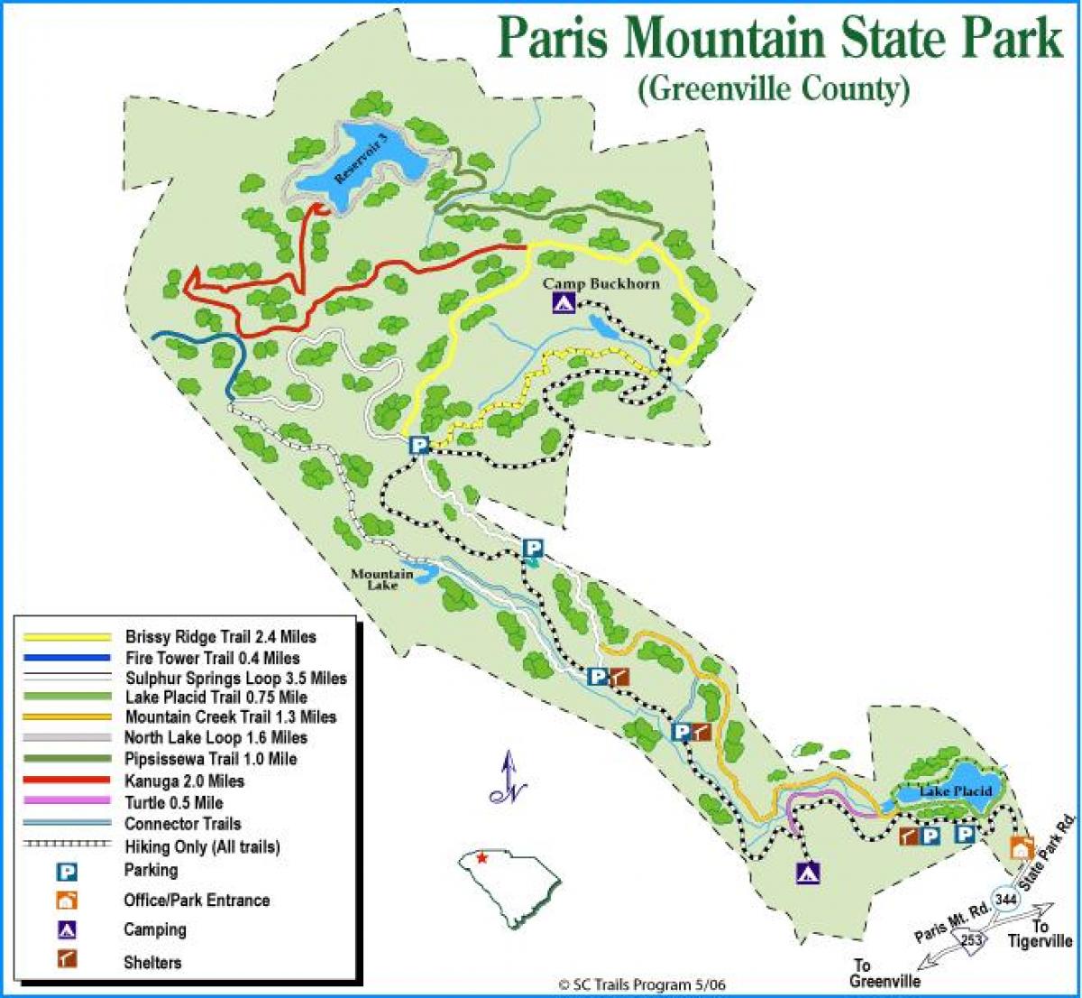 Paryż parki mapę