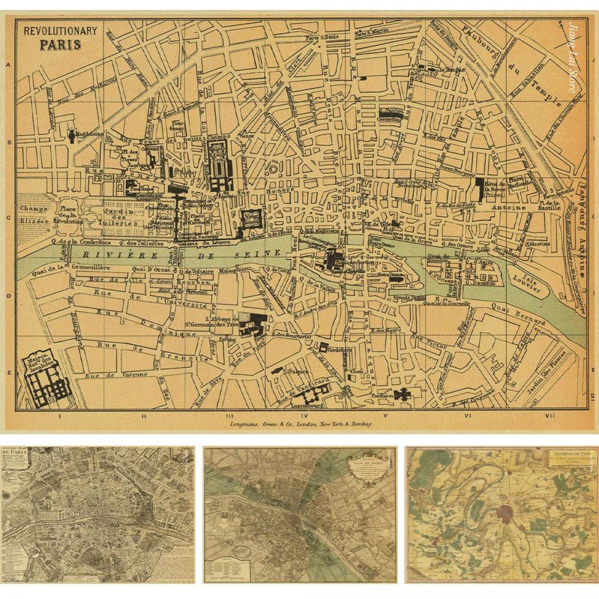 na początku Paryż mapa