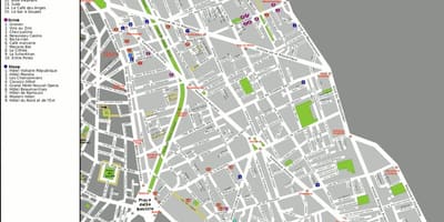 Paryż mapa Paryża 