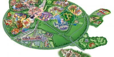 Paryski Disneyland park mapa