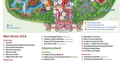 Wieś Disneyland w Paryżu mapa
