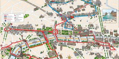 Paryż bus tour, biuro mapie