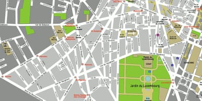 Mapa 6. dzielnicy Paryża