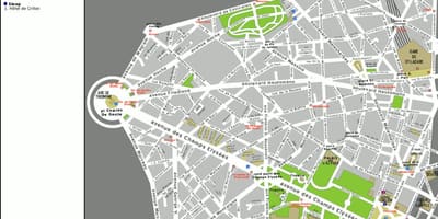 Mapa 8. dzielnicy Paryża