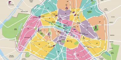 Mapa miasta Paryż
