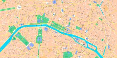 Mapa ulic Paryża, Francja