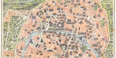 Paryż mapa 1800