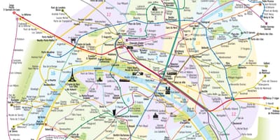 Mapa metra z atrakcji