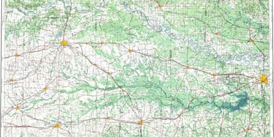 Topograficzna mapa Paryża