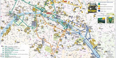 Otworzyć główny Paryż mapa