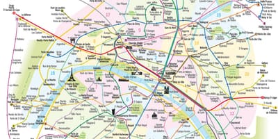 Mapa co warto zobaczyć w Paryżu