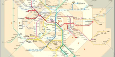 Paryż transportową kartę z wejściami