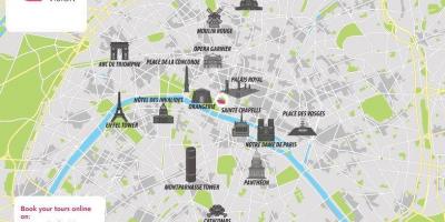 Mapa paryskiego muzeum