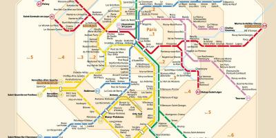 W paryskim metrze na mapie 