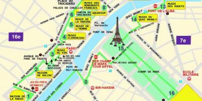 Mapa Paryża Paryż